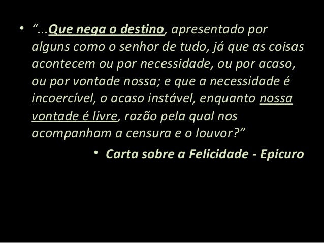 epicuro carta sobre a felicidade
